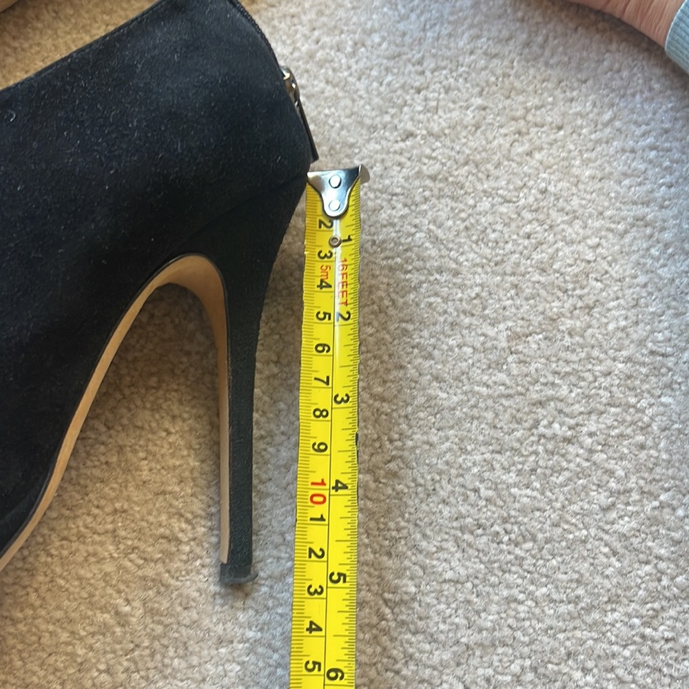 Jimmy Choo suede peep-toe platform heeled booties - Picture 11 of 11